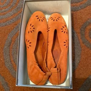 Arche Orange Perforated Flats in Women's 11/EU42
